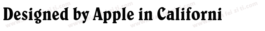 Designed by Apple in California Q m字体转换